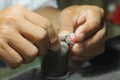 silver ring crafters, banjarmasin, indonesia ÃÂ  Royalty Free Stock Photo